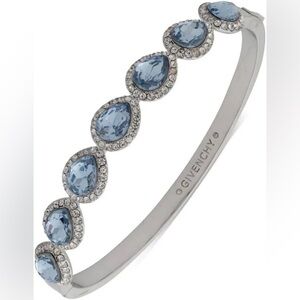 Silver bracelet with blue stones Valentines Day perfect gift ideas